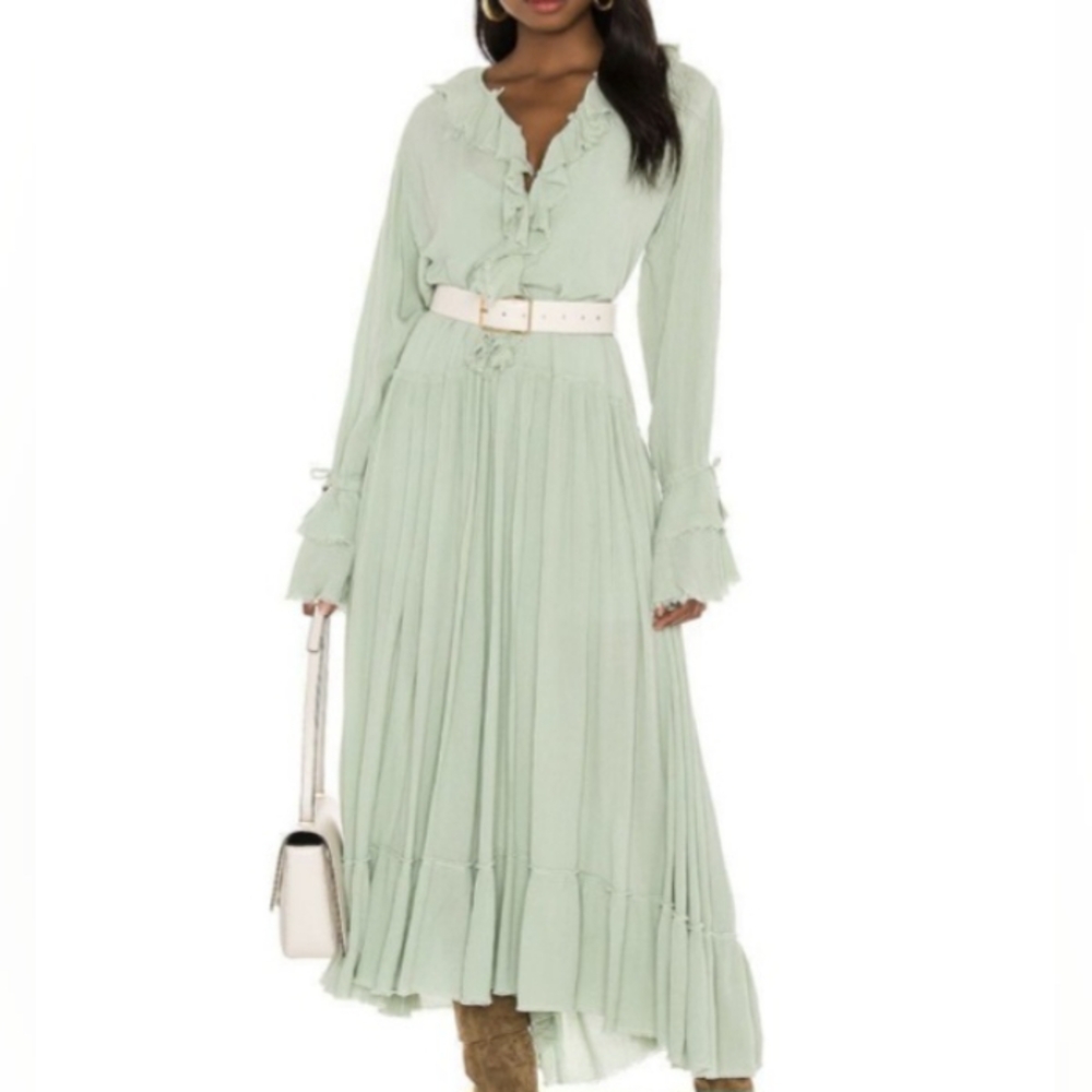 FREE PEOPLE SWEET DARLIN Maxi Dress Womens Size Small SEE MEASUREMENTS